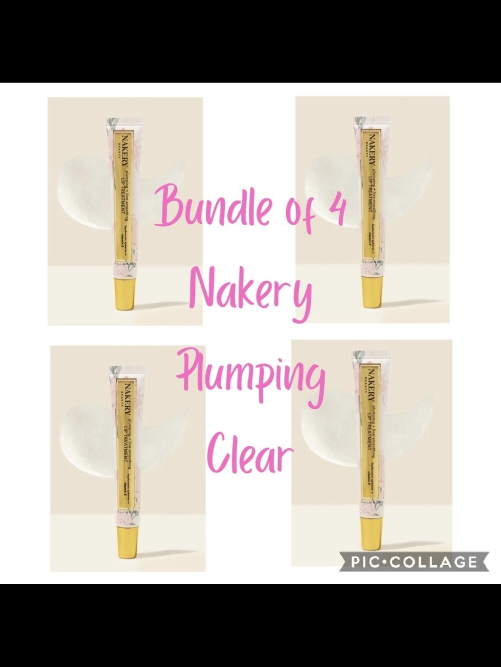 Bundle Of 4: Nakery Lip Treatment - Clear